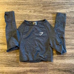Gymshark long sleeved crop top